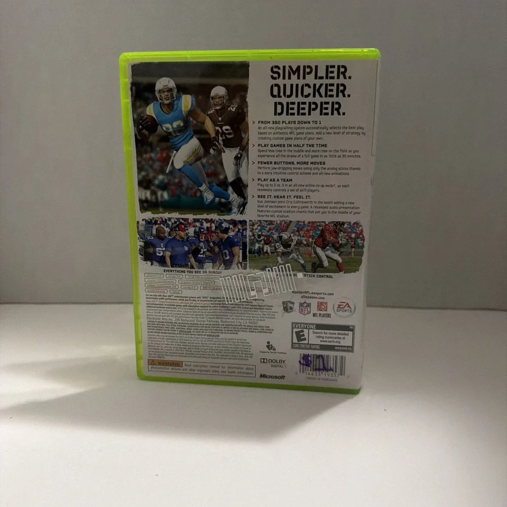 Madden NFL 11 Microsoft Xbox 360 EA Sports Football Game Drew Brees Cover CIB